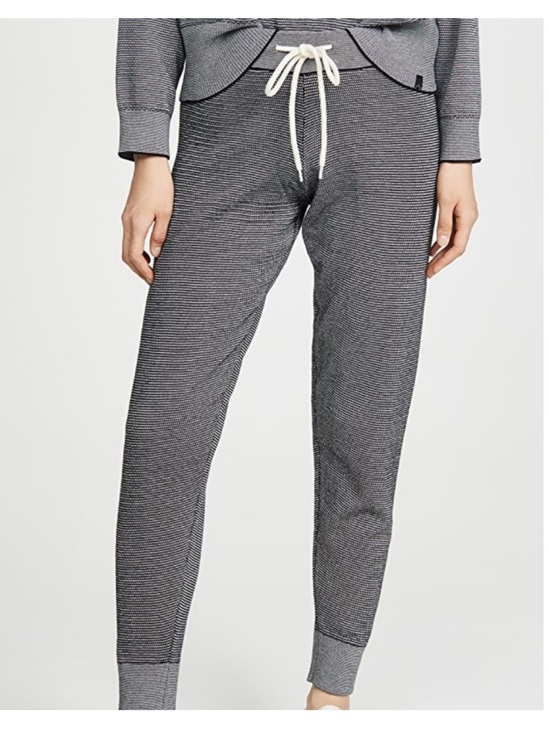 Varley Pants - Varley Alice Sweatpants Joggers Black White Extra Small